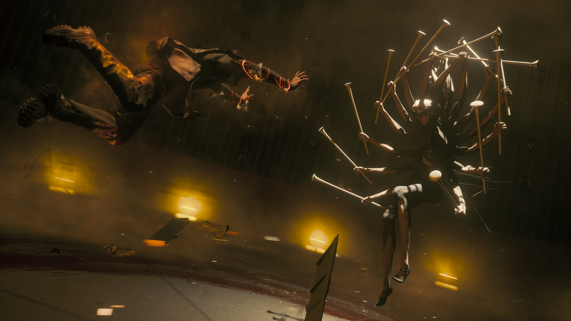 Control Resonant Removed Weapon Switching and Parrying for “Immediate and Visceral” Combat